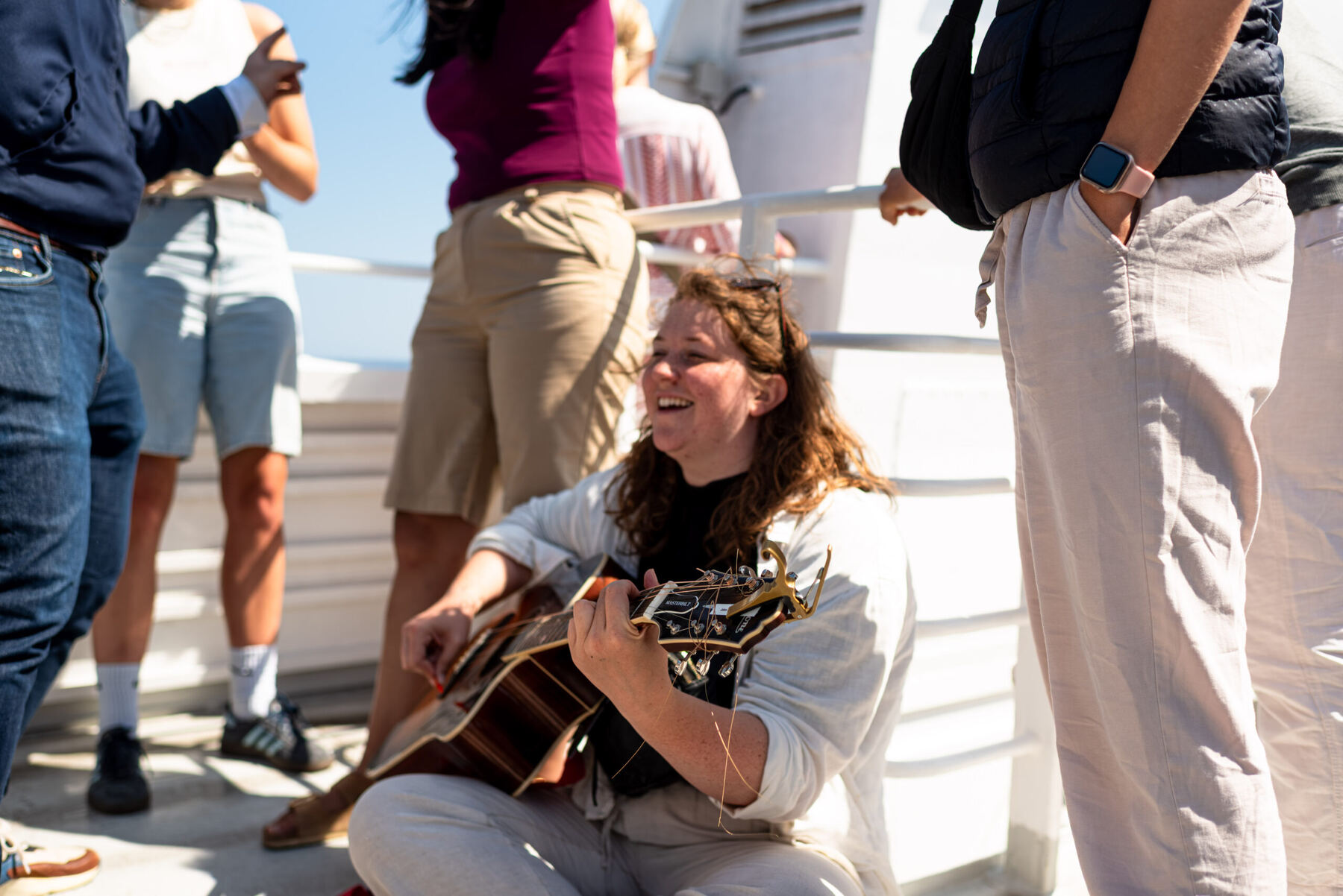 Singen mit Gitarre